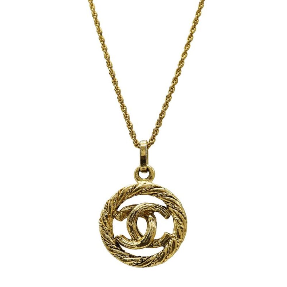 Chanel Coco Mark Circle Necklace Pendant